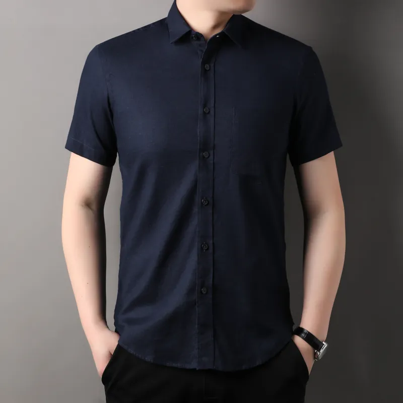 PIERRE CARDIN Shirts Men Navy Blue-5