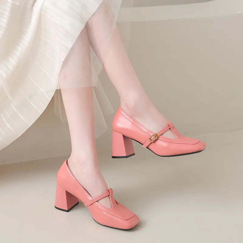 GEJIANI Chunky Heel High Heels Women's-12