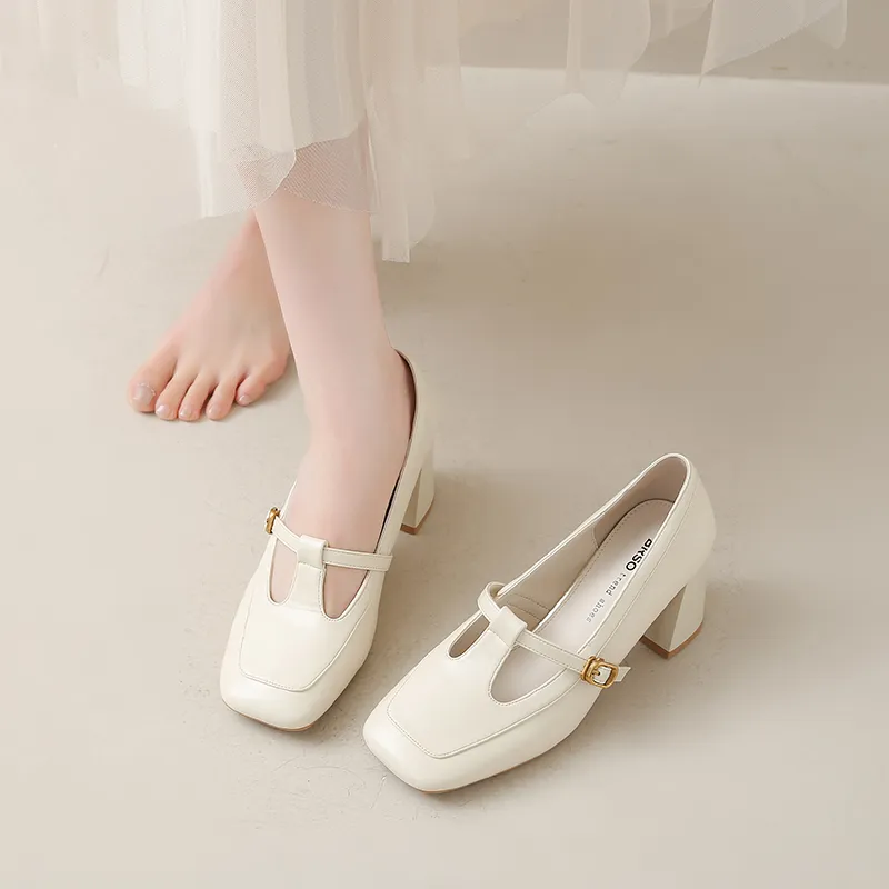 GEJIANI Chunky Heel High Heels Women's-2