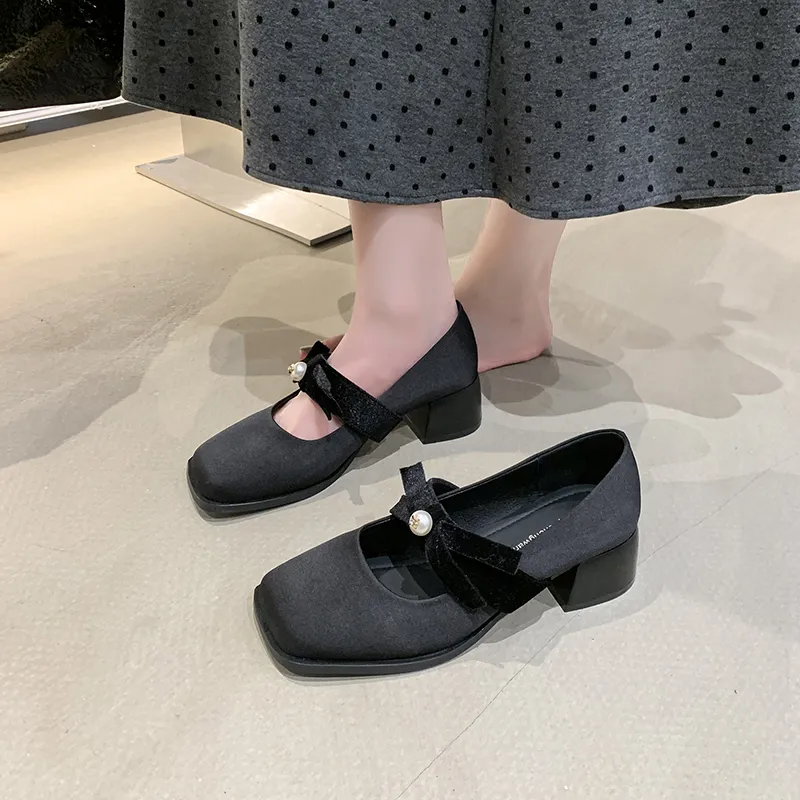 GEJIANI Chunky Heel High Heels Women's-5