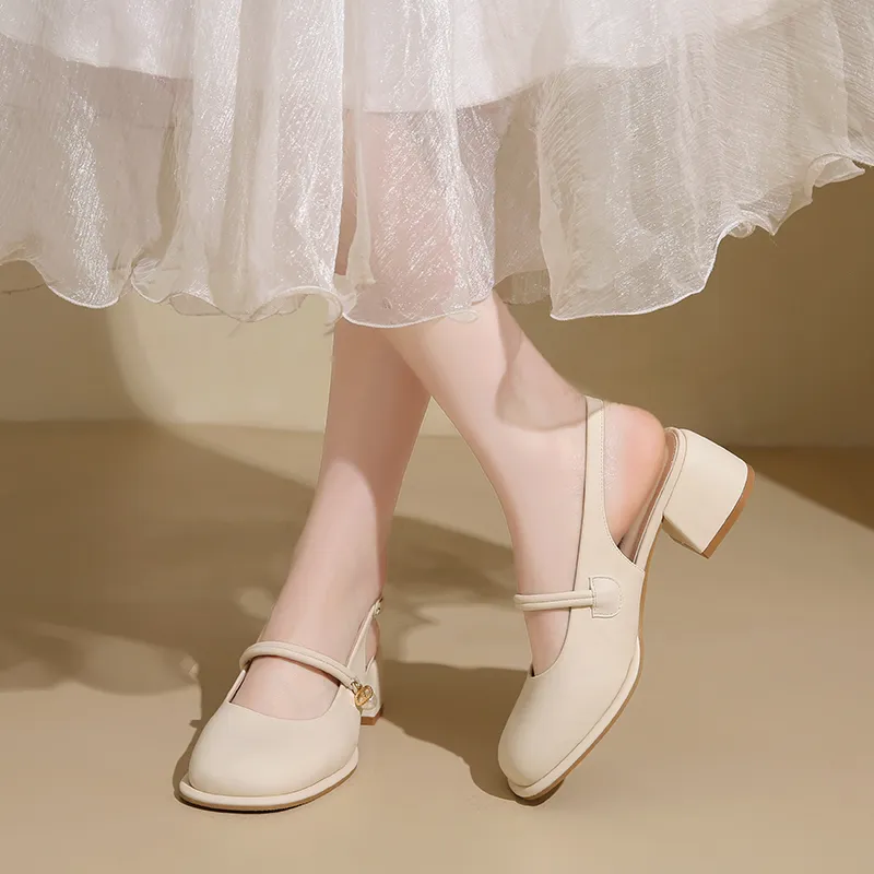 GEJIANI Chunky Heel High Heels Women's-4