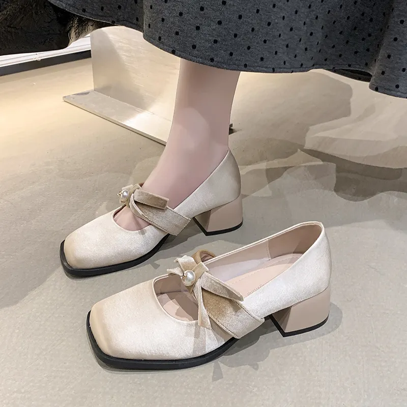 GEJIANI Chunky Heel High Heels Women's-1