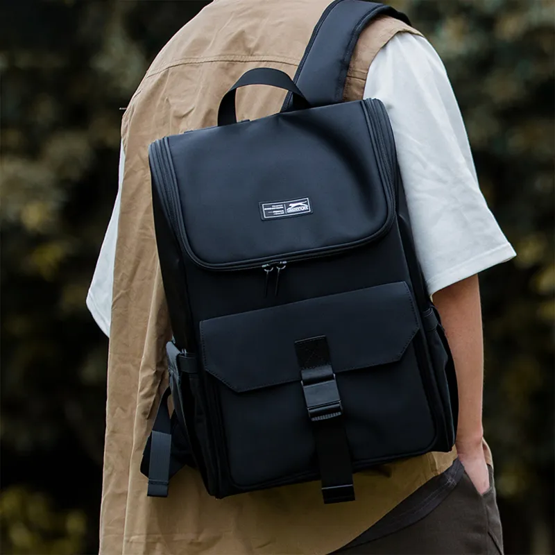 Slazenger Fabric Backpack Regular Unisex Black-3
