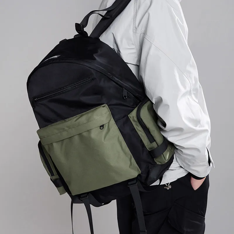 Slazenger Fabric Laptop Backpack Unisex Black & Green-4