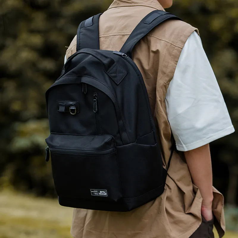 Slazenger Fabric Backpack Regular Unisex Black/Beige-3