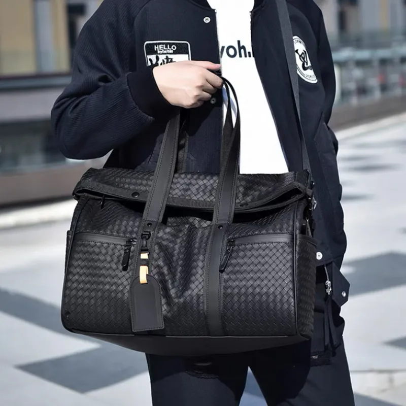 Slazenger PU Shoulder Bag Crossbody Bag Handbag Regular Unisex Black/Plaid-11