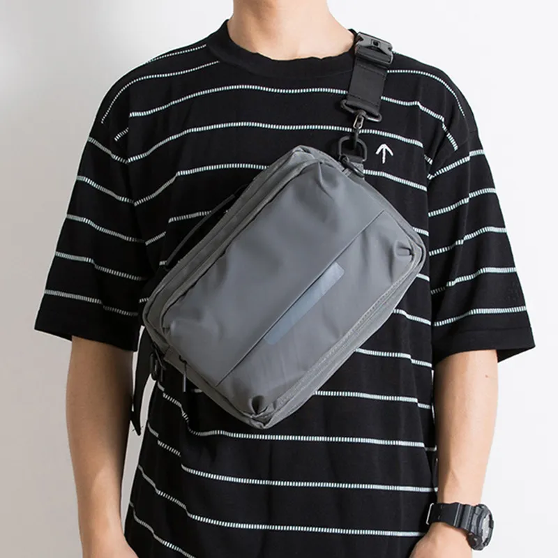 Slazenger Oxford Fanny Pack Sling Bag Shoulder Bag Crossbody Bag Regular Unisex Black-12