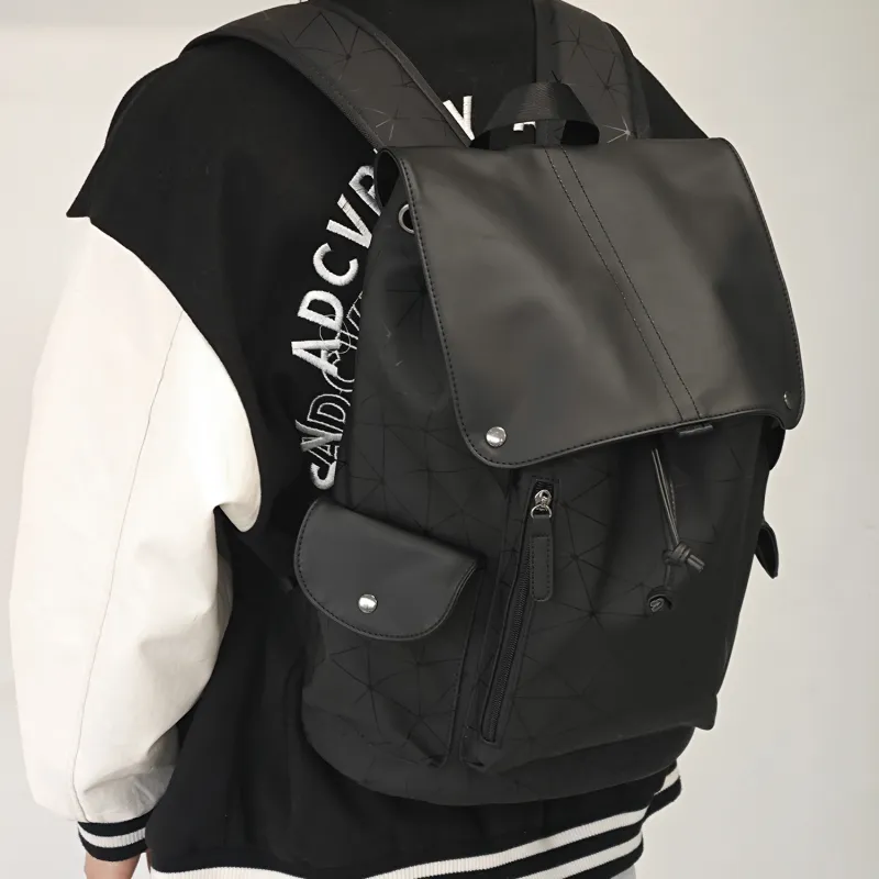 Slazenger PU Backpack Unisex Deep Black-3