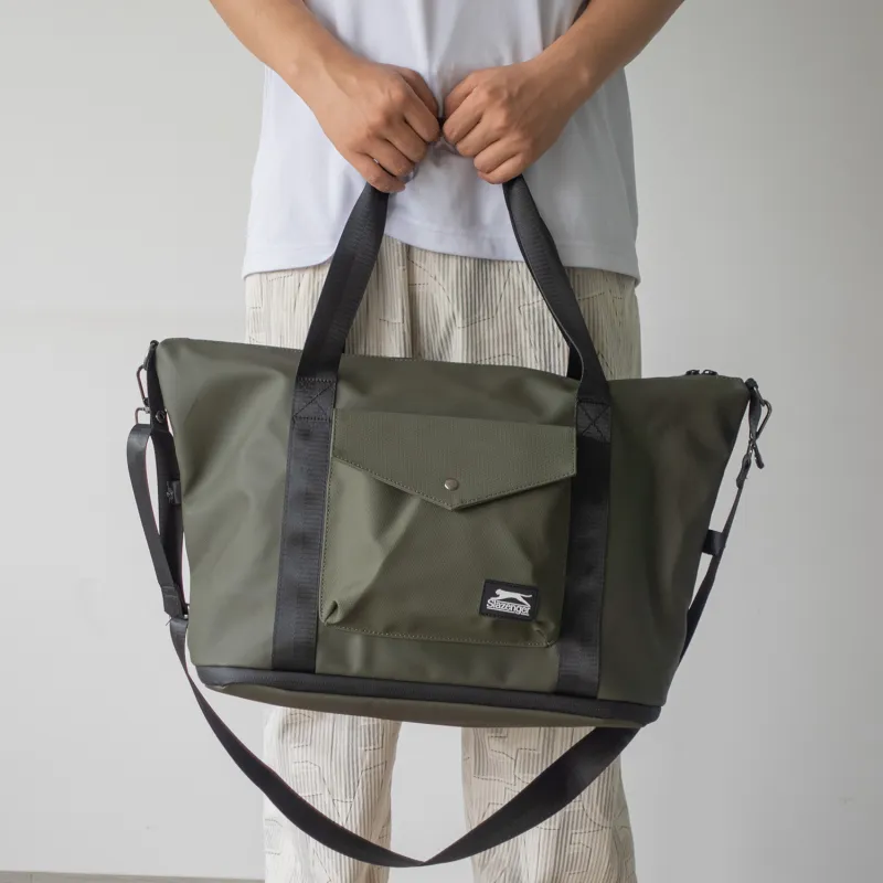Slazenger Membrana Dermalis Crossbody Bag Tubas Unisex Olive Green-5