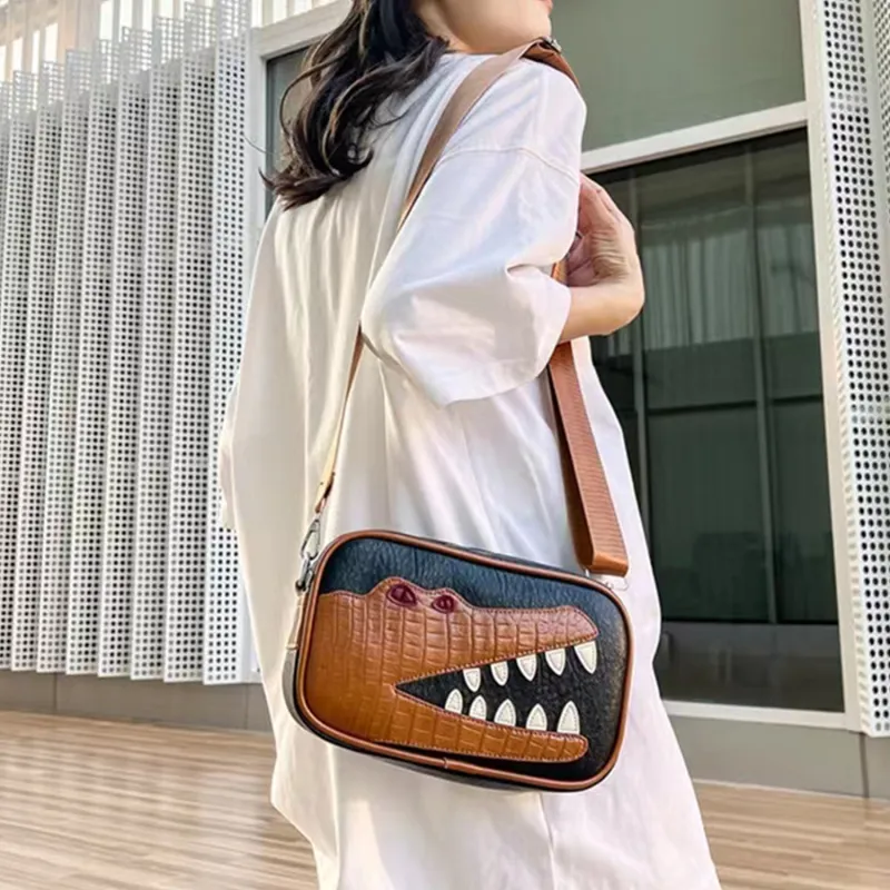 PULUWIRR PU Fanny Pack, Camera Bag, Sling Bag, Crossbody Bag, Shoulder Bag Regular Unisex Black/Brown-23