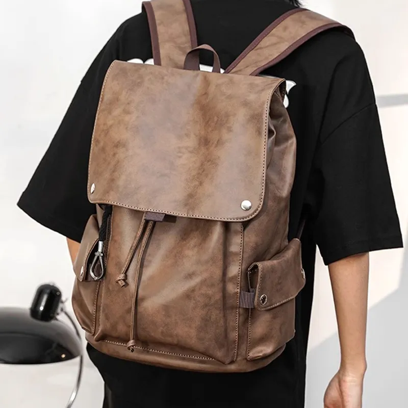 Slazenger PU Backpack Unisex Gray/Khaki-6