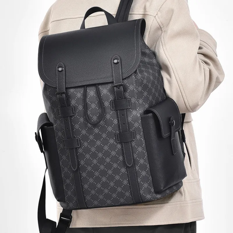 Slazenger PVC Backpack Regular Unisex Black Gray Color-5