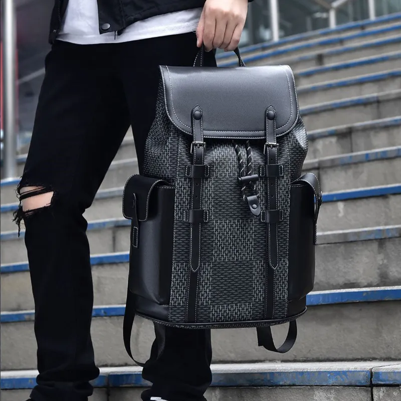 Slazenger PU Backpack Computer Backpack Regular Men's Black-3