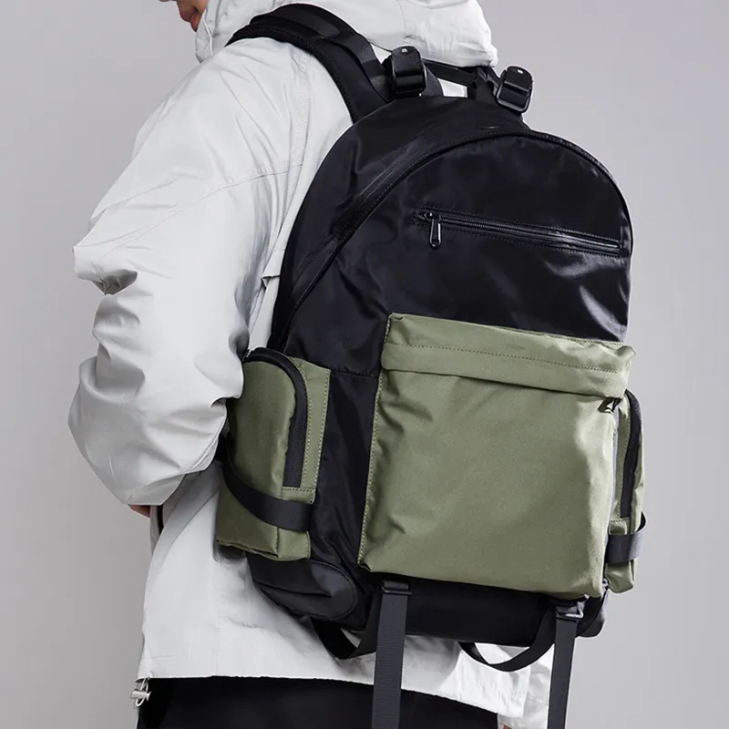 Slazenger Fabric Laptop Backpack Unisex Black & Green-3