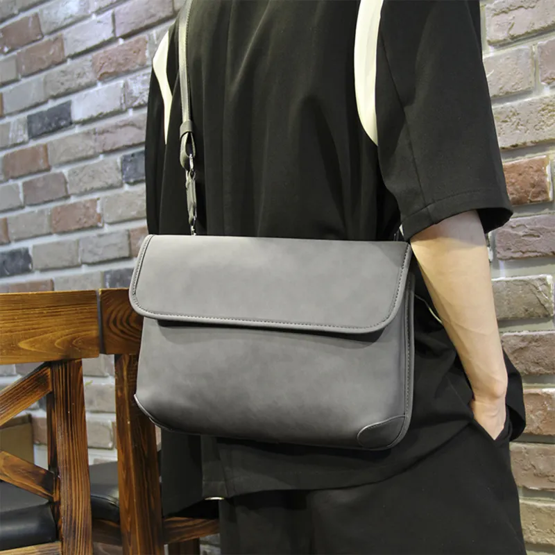 Slazenger PU Crossbody Bags Men's Gray Green-22