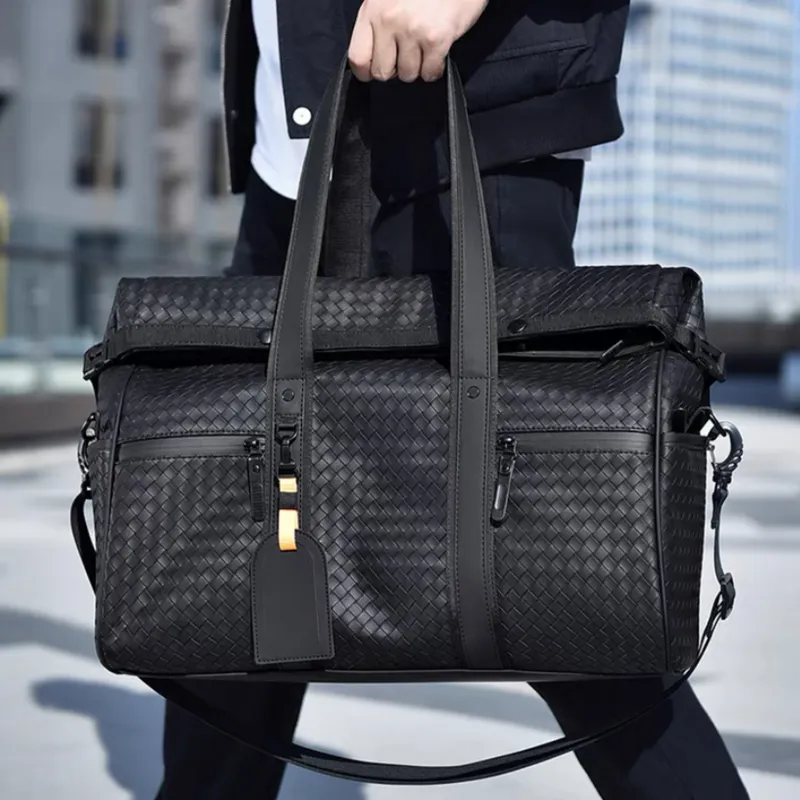 Slazenger PU Shoulder Bag Crossbody Bag Handbag Regular Unisex Black/Plaid-12
