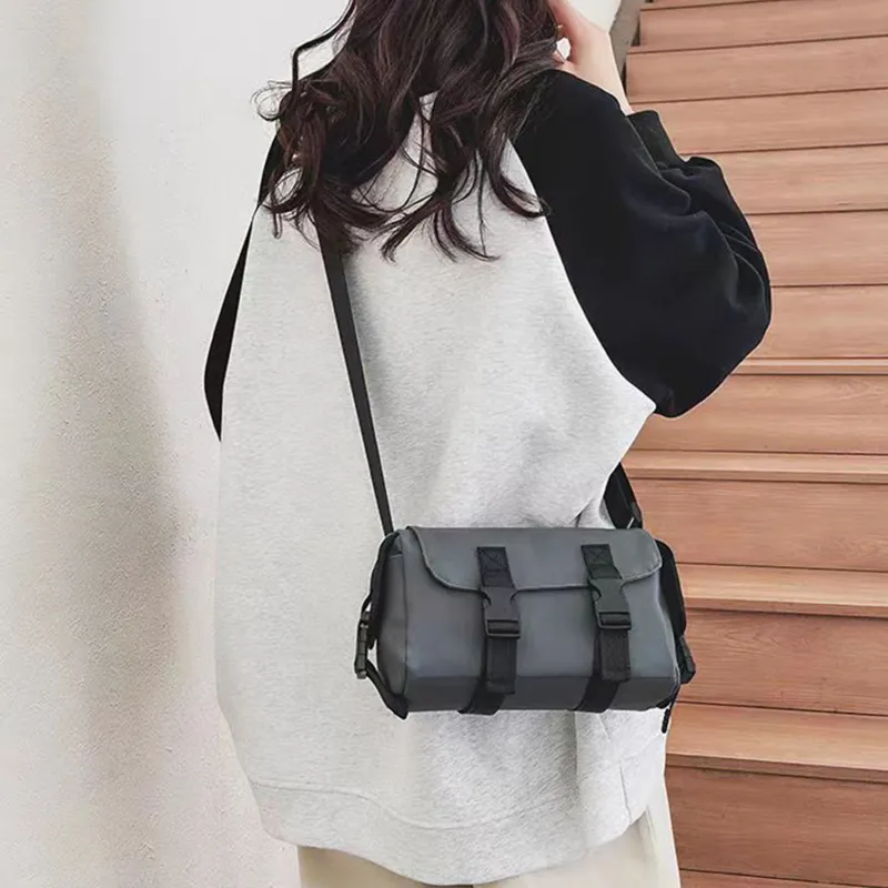 Slazenger Water Resistant Nylon Fanny Pack Sling Bag Shoulder Bag Crossbody Bag Unisex Gray/Black/Green-4