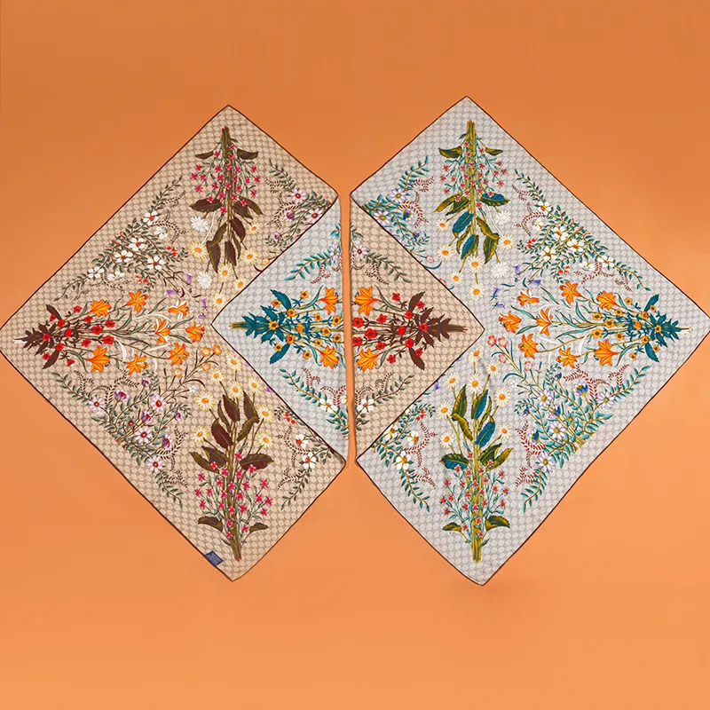 SILKUEEN Wool, Mulberry Silk Scarves Unisex-1