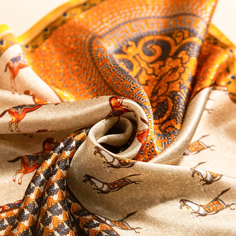 SILKUEEN 100% Mulberry Silk Scarves Women's-4