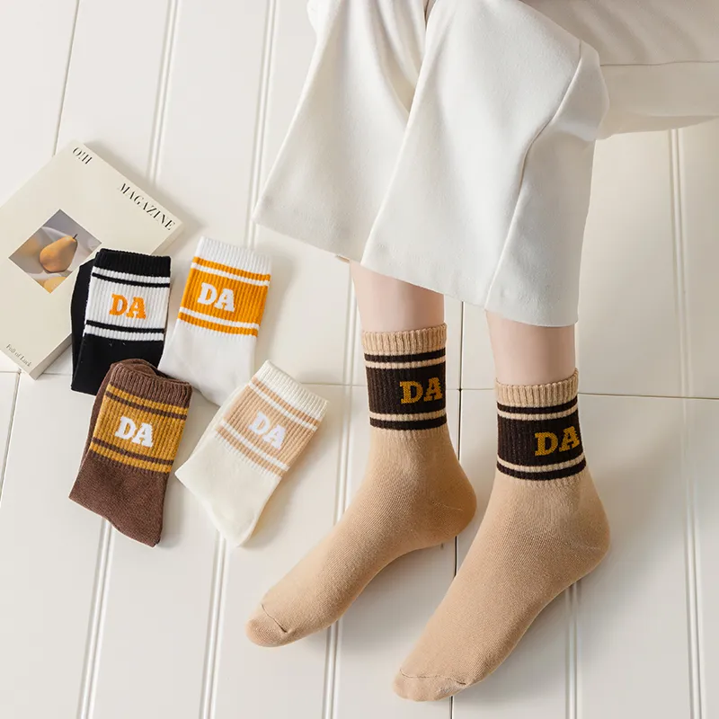 Cotton Gene Mid Calf Socks Unisex Combo Set-1