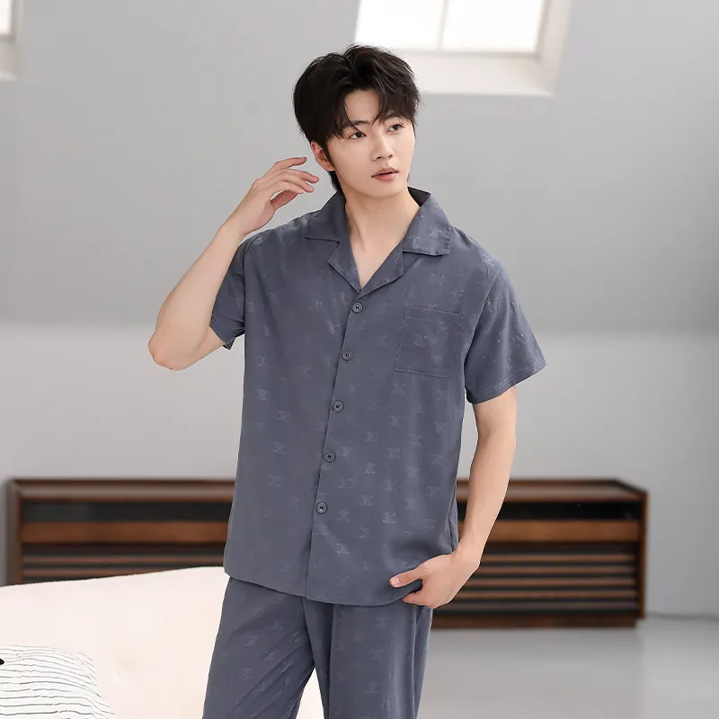 Cotton Gene Pajama Set Men's Combo Set-2
