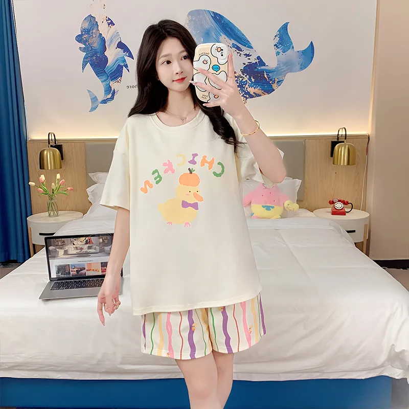 Cotton Gene Pajama Set Unisex Combo Set-51