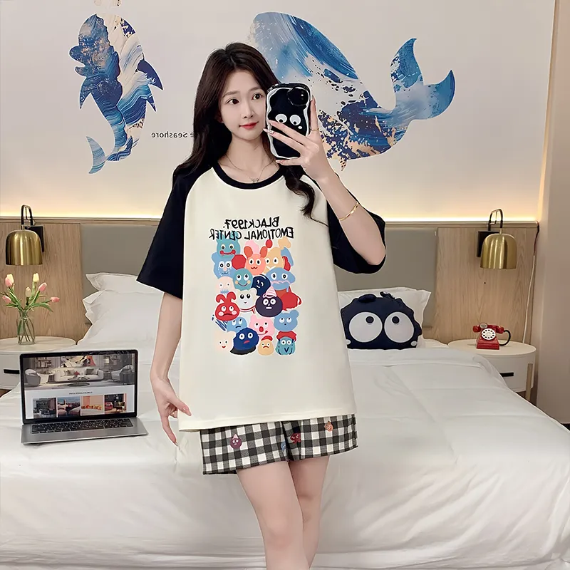 Cotton Gene Pajama Set Unisex Combo Set-51