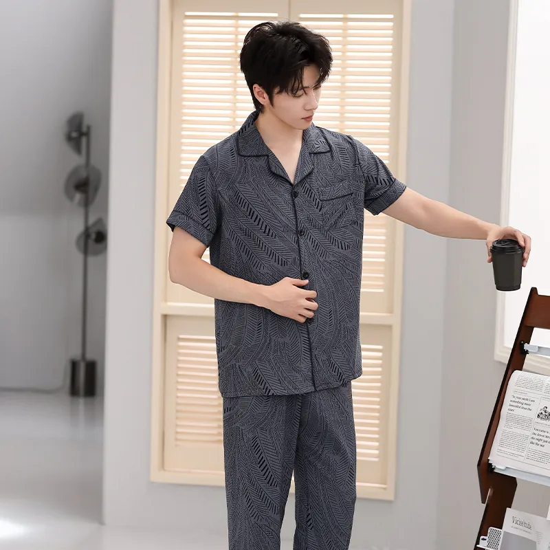 Cotton Gene Pajama Set Men's Combo Set-6