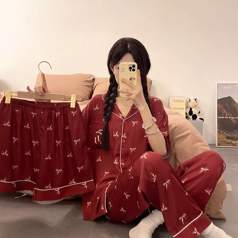 Cotton Gene Pajama Set Women's Combo Set-23