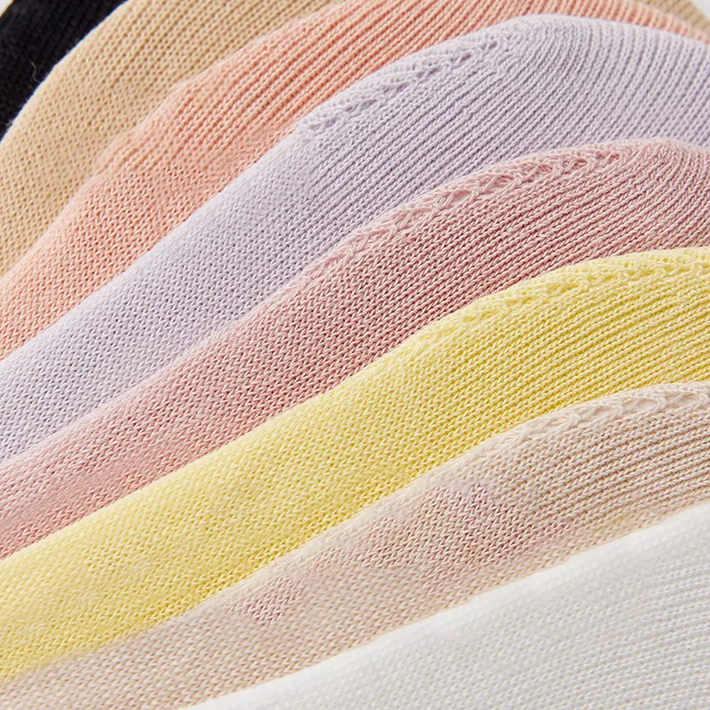 Cotton Gene No Show Socks Women's Combo Set-19