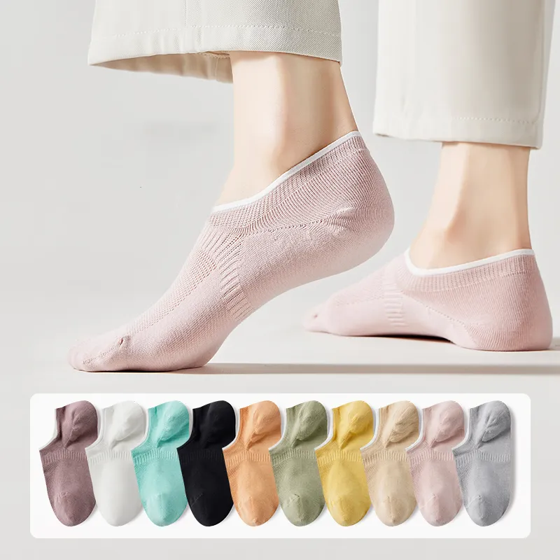Cotton Gene No Show Socks Women's Combo Set-17