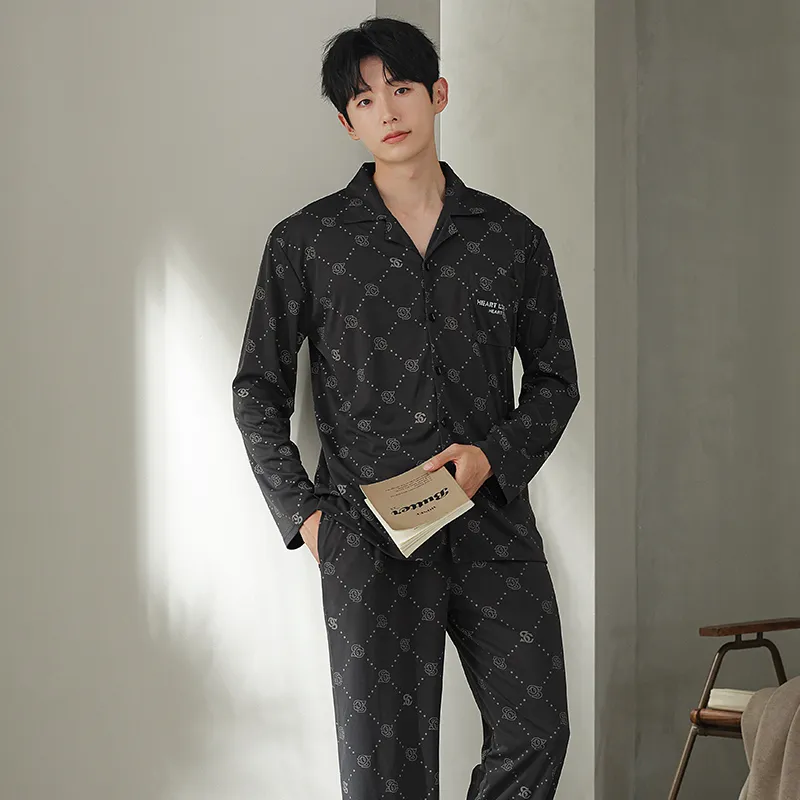 Cotton Gene Pajama Set Men's Combo Set-20
