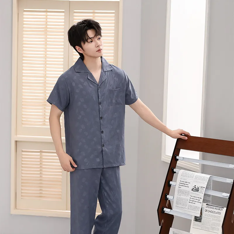 Cotton Gene Pajama Set Men's Combo Set-7