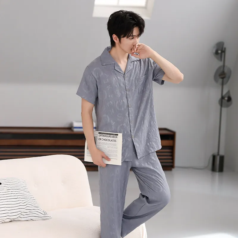 Cotton Gene Pajama Set Men's Combo Set-3