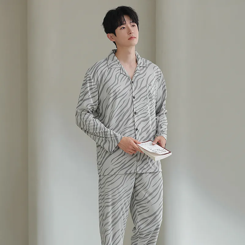 Cotton Gene Pajama Set Men's Combo Set-26