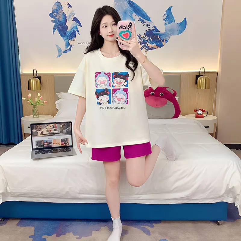 Cotton Gene Pajama Set Unisex Combo Set-61