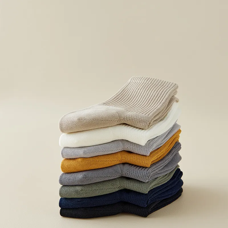 Cotton Gene Mid Calf Socks Men's Combo Set-27