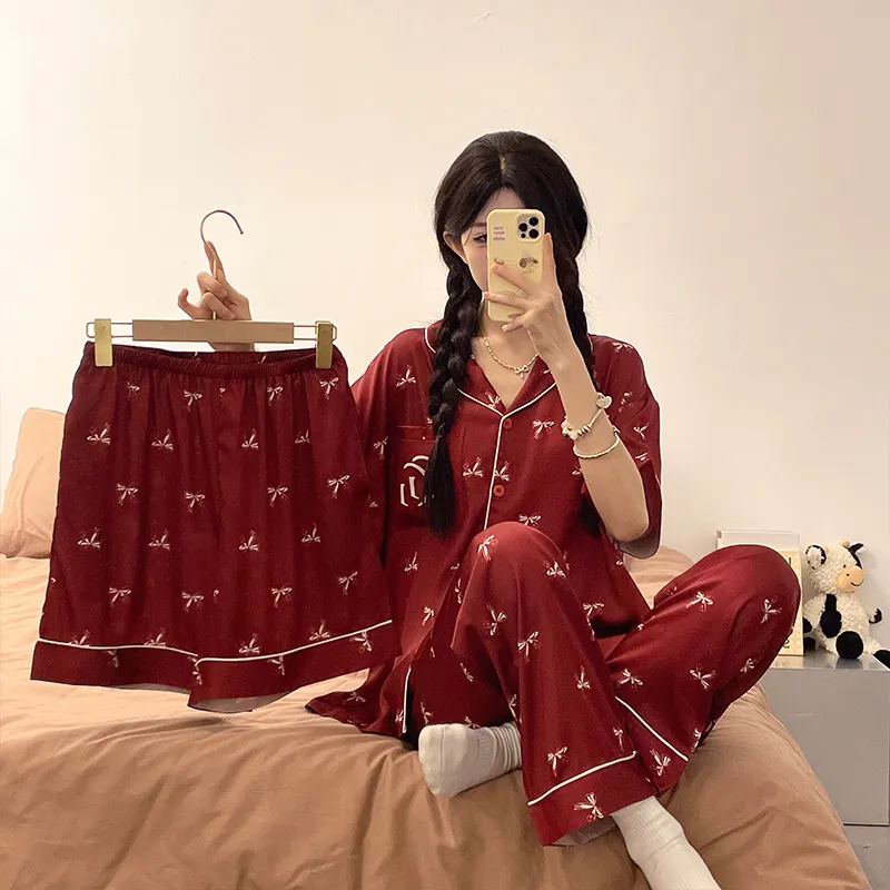 Cotton Gene Pajama Set Women's Combo Set-21