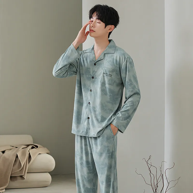 Cotton Gene Pajama Set Men's Combo Set-31