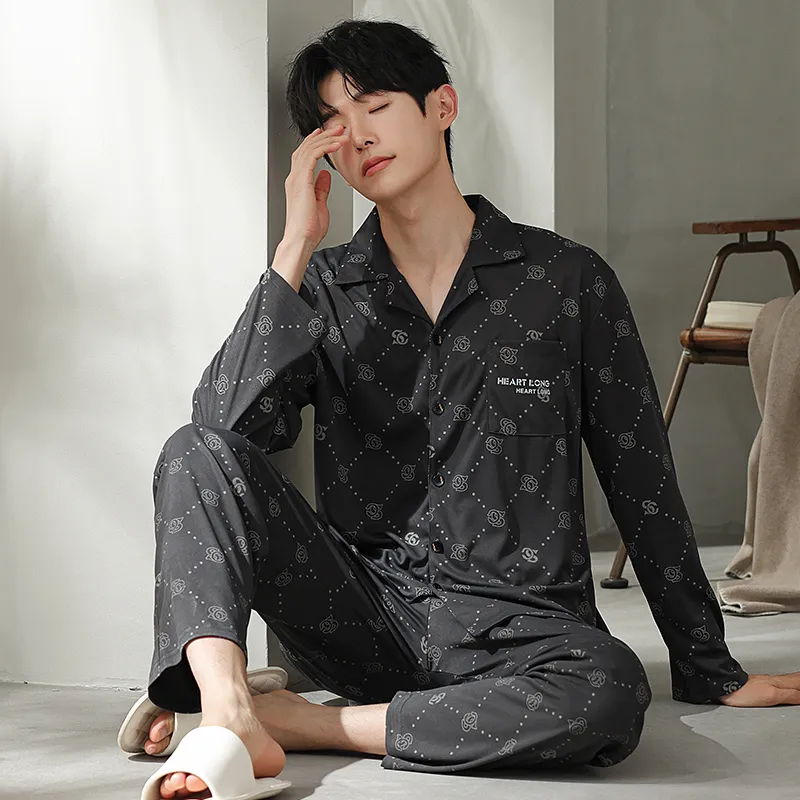 Cotton Gene Pajama Set Men's Combo Set-21