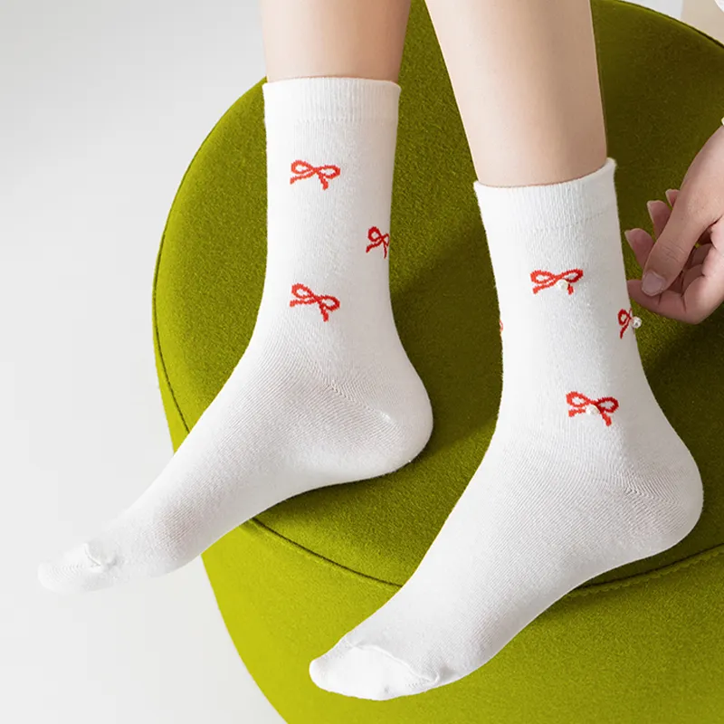 Cotton Gene Mid Calf Socks Women's Combo Set-20