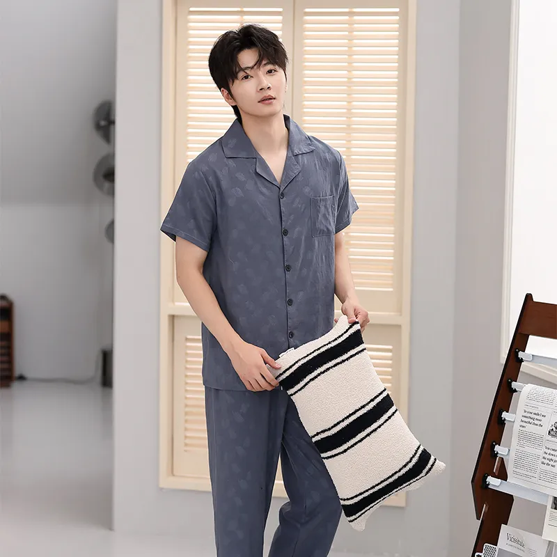 Cotton Gene Pajama Set Men's Combo Set-5