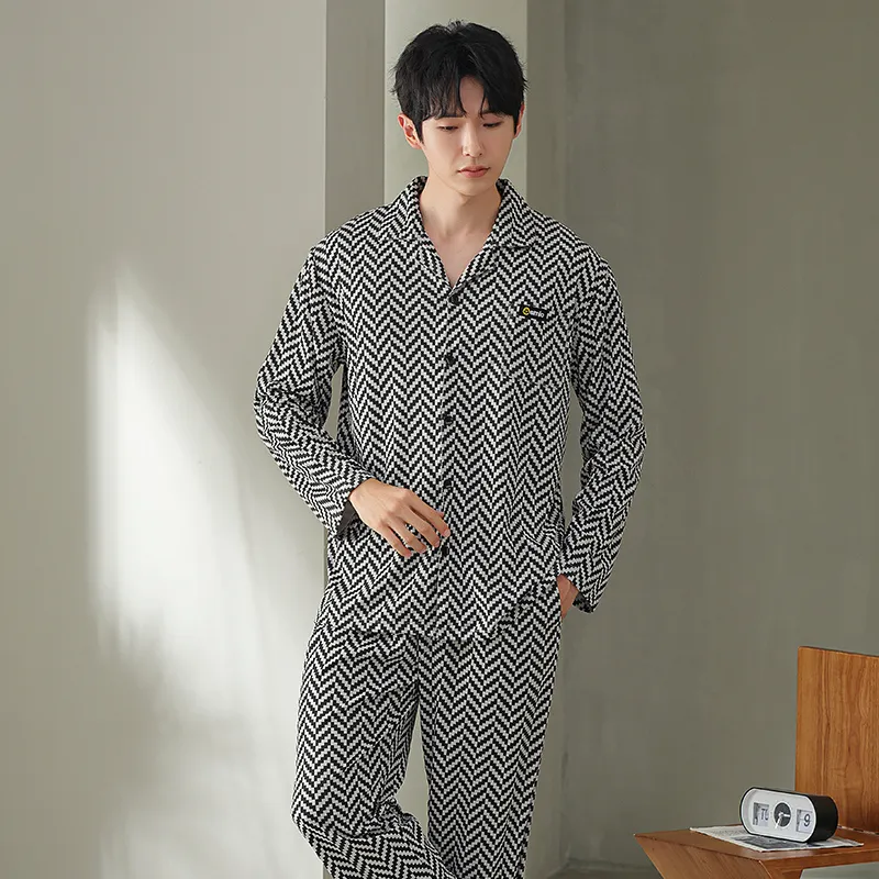 Cotton Gene Pajama Set Men's Combo Set-2