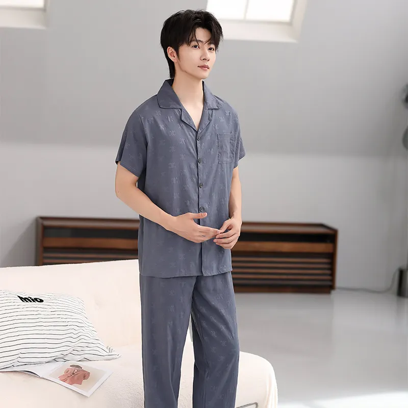 Cotton Gene Pajama Set Men's Combo Set-1