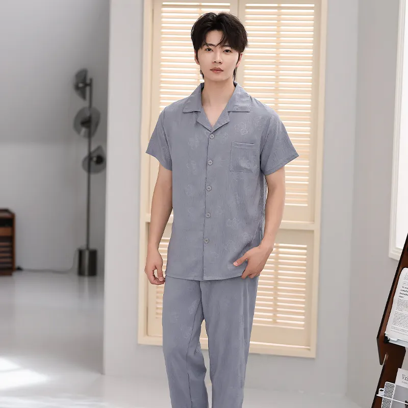 Cotton Gene Pajama Set Men's Combo Set-5