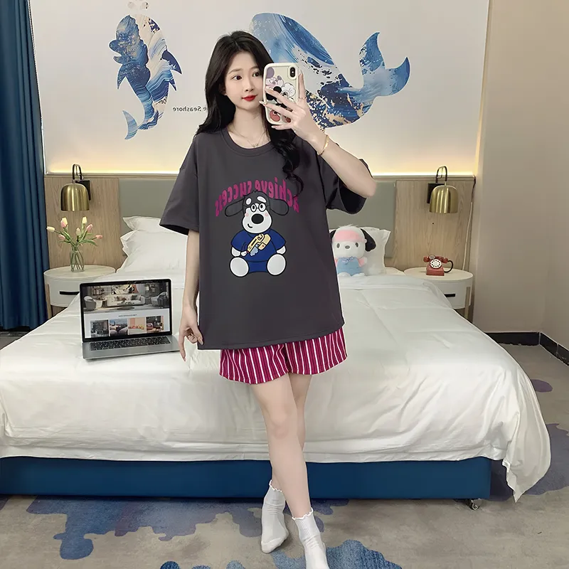 Cotton Gene Pajama Set Unisex Combo Set-58