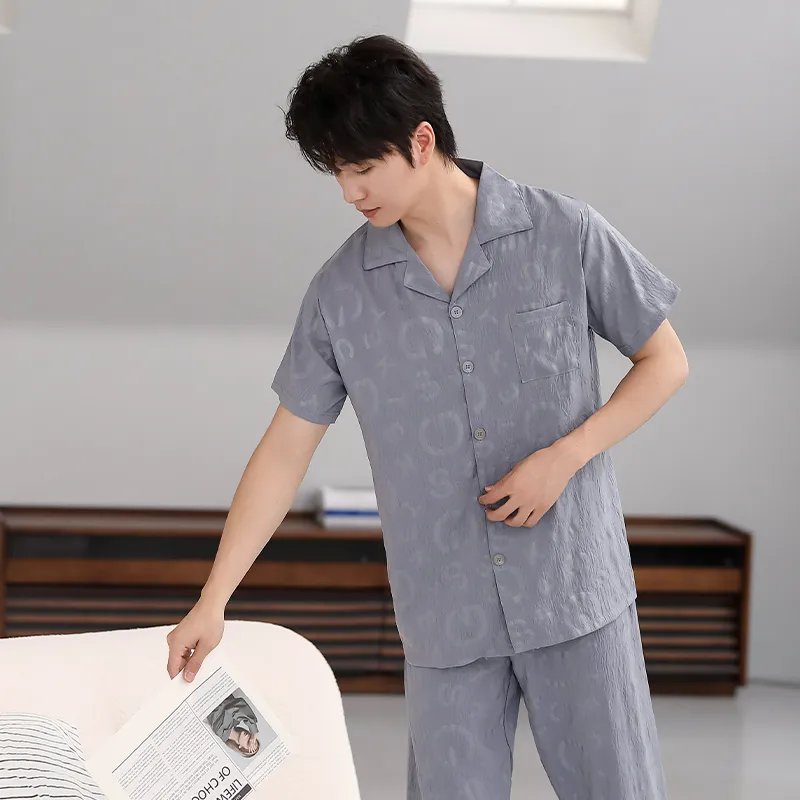 Cotton Gene Pajama Set Men's Combo Set-2