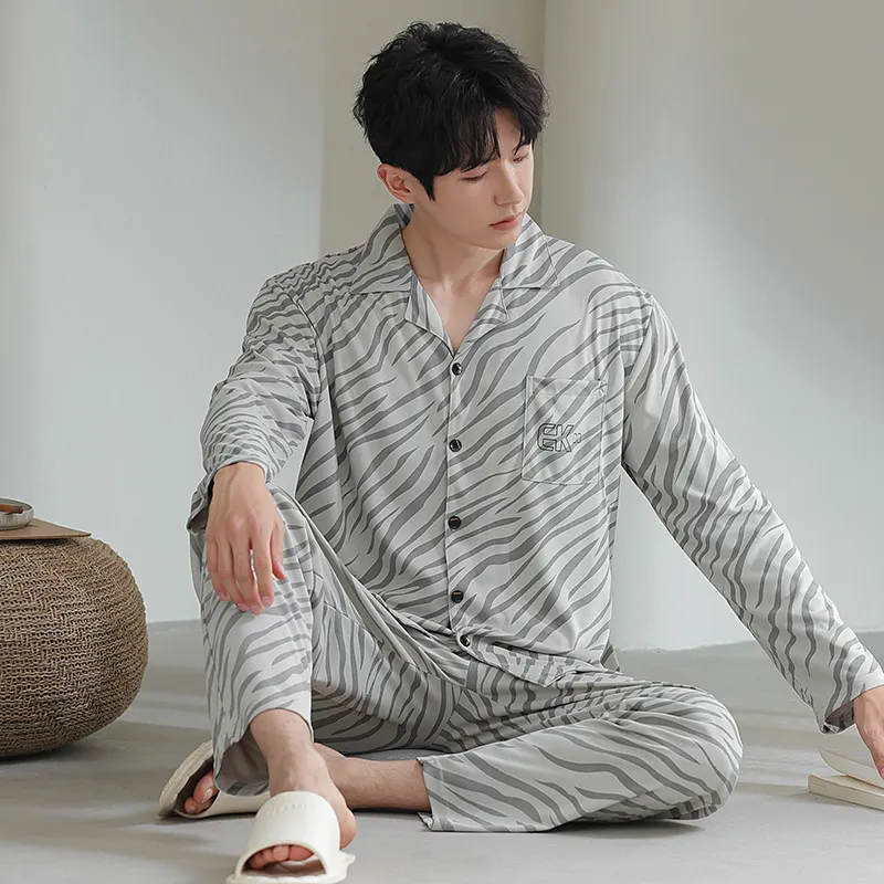 Cotton Gene Pajama Set Men's Combo Set-27
