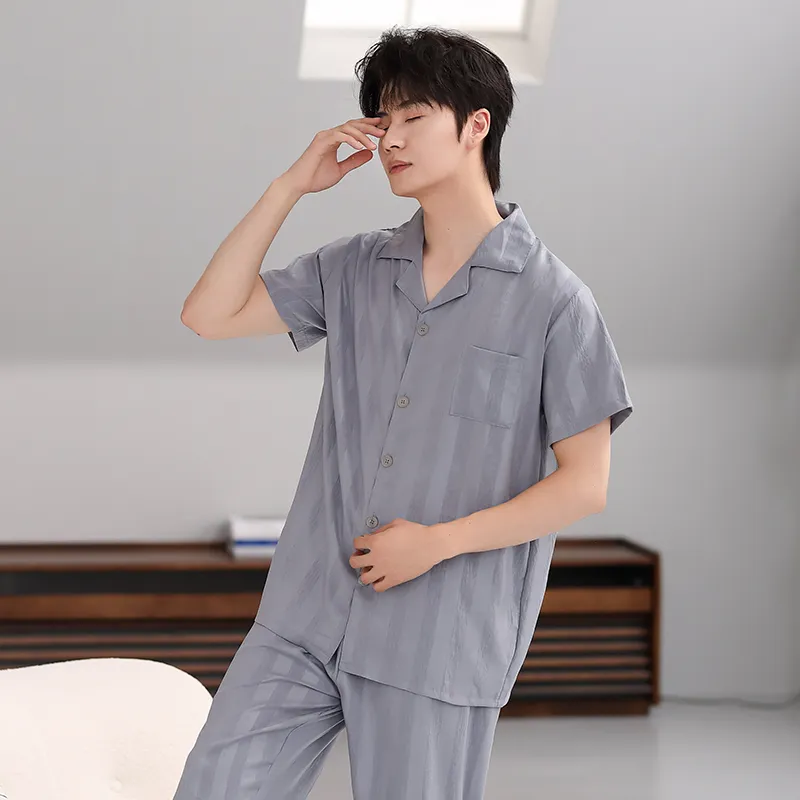 Cotton Gene Pajama Set Men's Combo Set-10