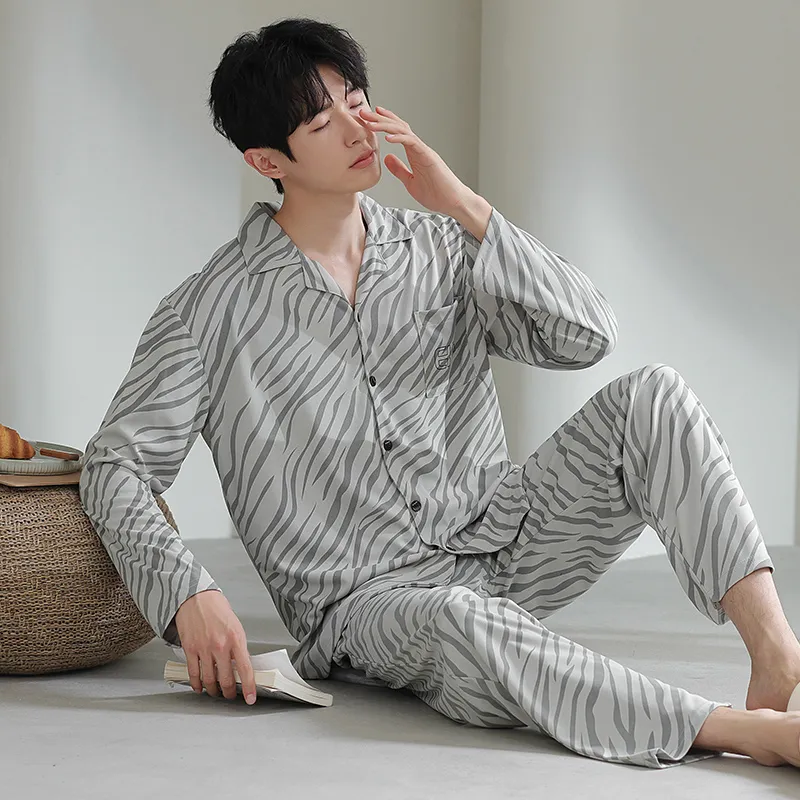 Cotton Gene Pajama Set Men's Combo Set-28